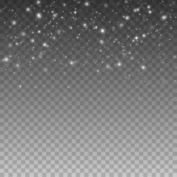 Partículas Purpurina Aisladas Sobre Fondo Transparente Nube Estrellada Vectorial Con — Archivo Imágenes Vectoriales