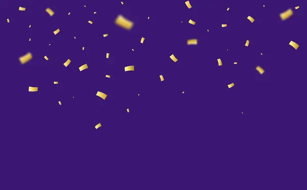 Chute Morceaux Confettis Fond Parti — Image vectorielle