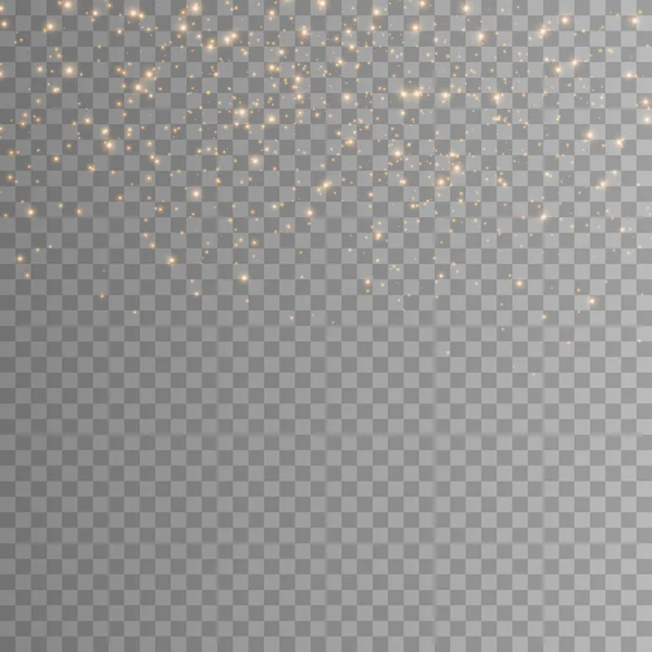 Effet Lumière Avec Des Particules Paillettes Nuage Étoilé Vectoriel Avec — Image vectorielle