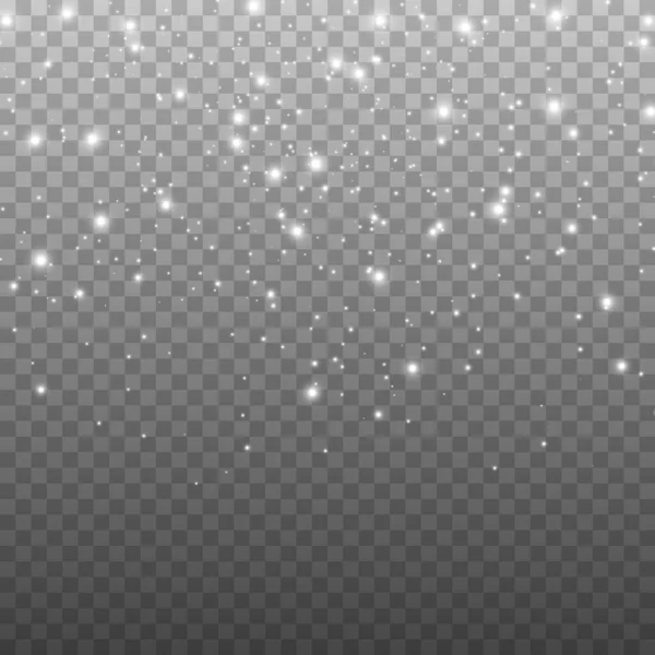 Σωματίδια Glitter Απομονώνονται Διαφανές Φόντο Διάνυσμα Έναστρο Σύννεφο Σκόνη Μαγική Εικονογράφηση Αρχείου