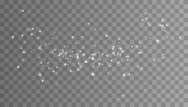 Σωματίδια Glitter Απομονώνονται Διαφανές Φόντο Διάνυσμα Έναστρο Σύννεφο Σκόνη Μαγική Διανυσματικά Γραφικά