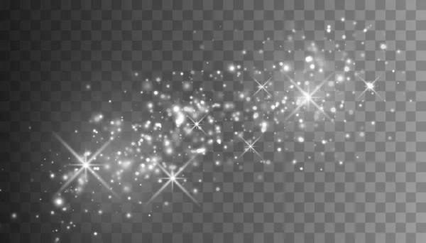 Σωματίδια Glitter Απομονώνονται Διαφανές Φόντο Διάνυσμα Έναστρο Σύννεφο Σκόνη Μαγική Royalty Free Διανύσματα Αρχείου