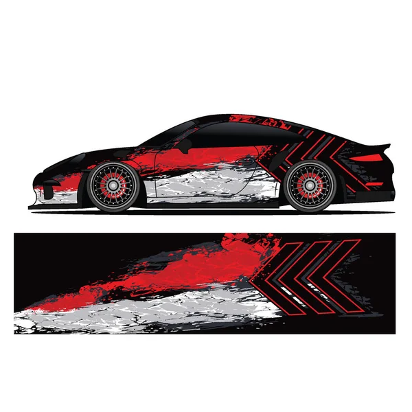 赛车用乙烯贴纸的抽象图形设计 — 图库矢量图片