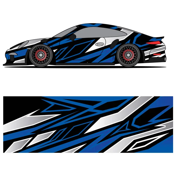 赛车服赛车用乙烯贴纸的抽象图形设计 — 图库矢量图片