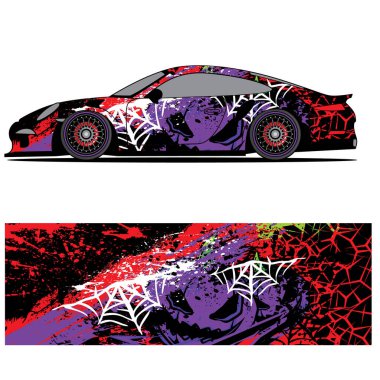 Yarış arabası giysisi çıkartmaları için tasarlanmış soyut yarış grafikleri, bu tasarım düzenlenebilir bir vektör.!