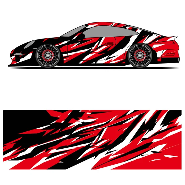 Design Racing Car Livery Stickers Abstract Racing Graphics Design Vector — Stock Vector