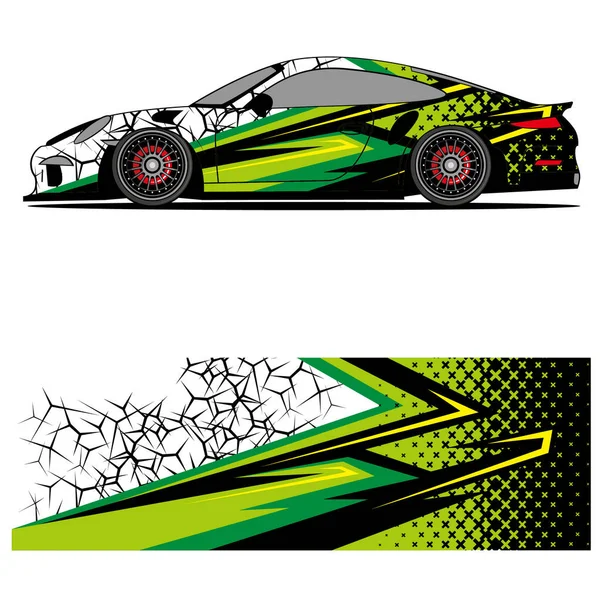 stock vector Design for racing car livery stickers abstract racing graphics, this design is vector made editable!