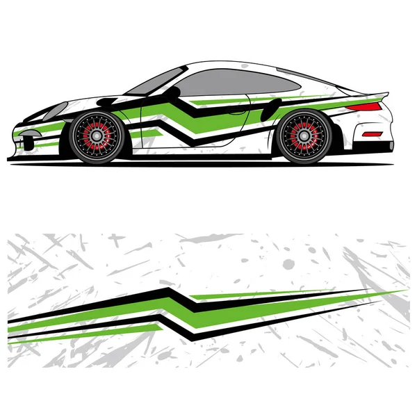 赛车用乙烯贴纸的抽象图设计 品牌设计 汽车贴纸 — 图库矢量图片