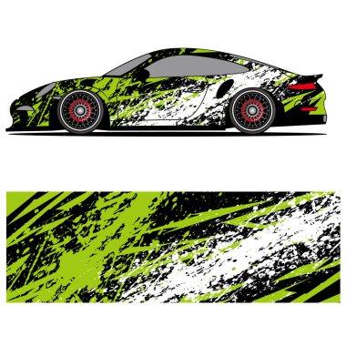 Yarış arabası giysisi çıkartmaları için tasarlanmış soyut yarış grafikleri, bu tasarım düzenlenebilir bir vektör.!