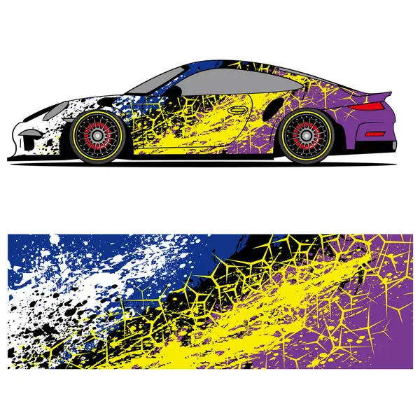 Yarış arabası giysisi çıkartmaları için tasarlanmış soyut yarış grafikleri, bu tasarım düzenlenebilir bir vektör.!