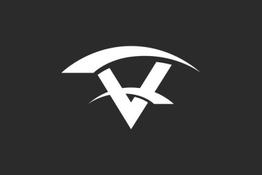 V harfi ve yol logosu