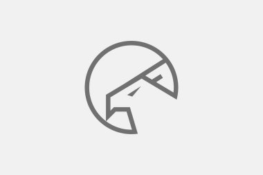 Kartal ve ev daire şeklinde logo