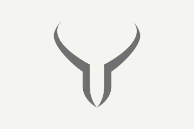 Minimalist boğa başı logosu