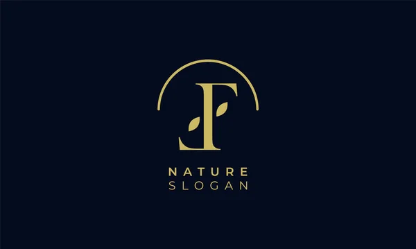 Latter Ikona Přírodní Ekologické Logo Moderní Design Přírodní Logo Pro — Stockový vektor