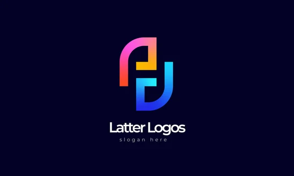 Logo Design Monogramme Pour Votre Entreprise Vecteur Pour Construction Maison — Image vectorielle