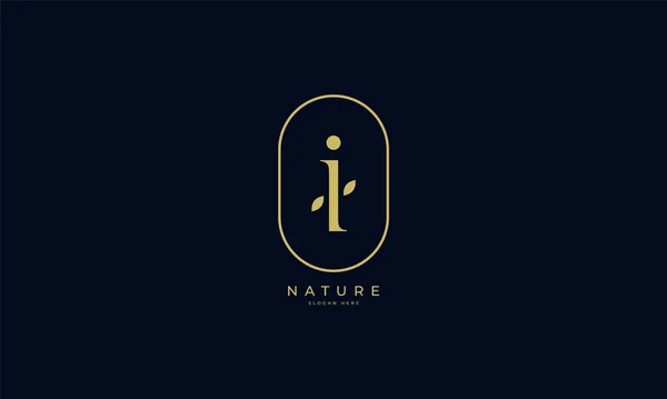 Ultimamente Icona Naturale Biologico Logo Design Moderno Logo Naturale Branding — Vettoriale Stock