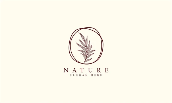 Logo Naturale Biologico Design Moderno Logo Naturale Branding Corporate Identity — Vettoriale Stock