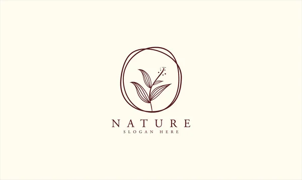Logo Naturale Biologico Design Moderno Logo Naturale Branding Corporate Identity — Vettoriale Stock