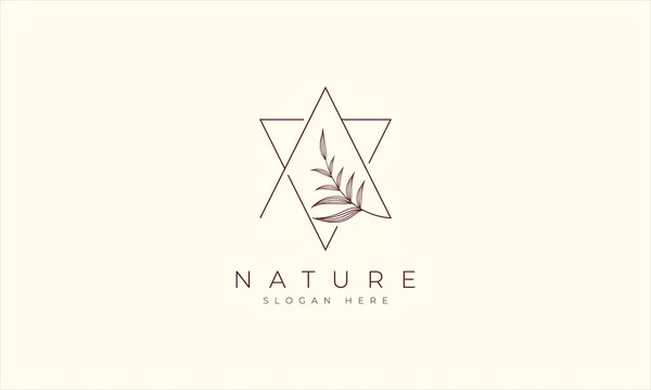 Diseño Moderno Logotipo Natural Orgánico Logo Natural Para Branding Identidad — Archivo Imágenes Vectoriales