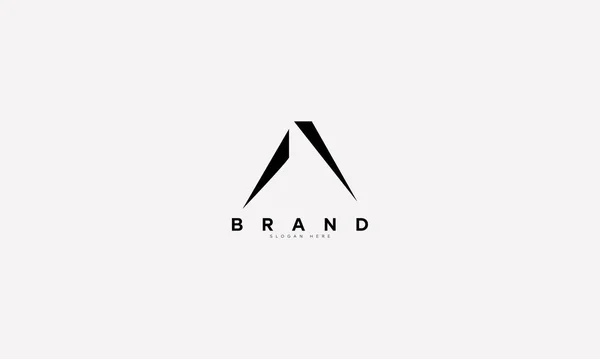 Letras Design Logotipo Simples Luxuoso Modelo Vetor — Vetor de Stock