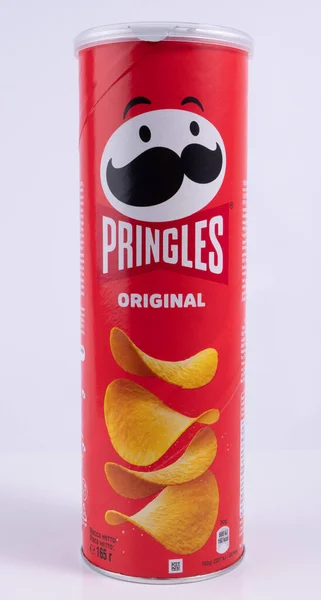 Vasylkiv Ukrayna Temmuz 2023 Farklı Aromalı Orijinal Paketlerde Pringles Cipsi — Stok fotoğraf