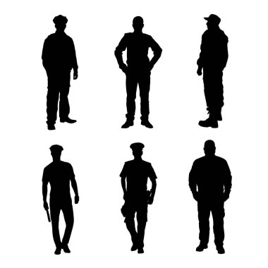 Bir güvenlik görevlisinin silueti.