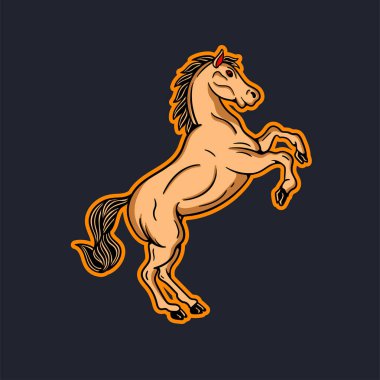 Geleneksel at dövmesinin el çizimi