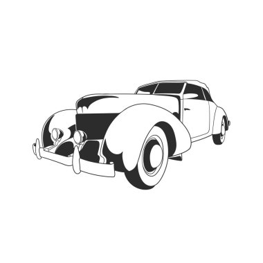 14 model klasik bir arabanın tasarımı.