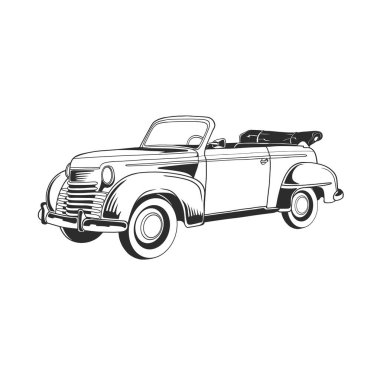 42 model bir arabanın tasarım taslağı.