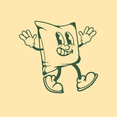 Yastıkların klasik karakter tasarımı