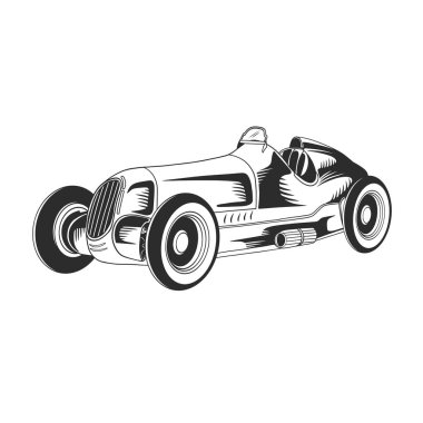 52 model klasik bir arabanın tasarımı.