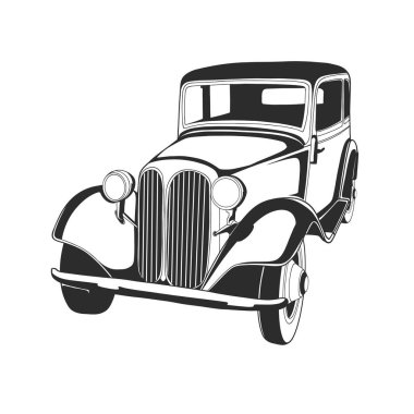 58 model klasik bir arabanın tasarımı.