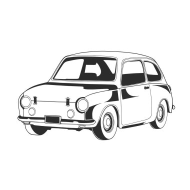 72 model bir arabanın tasarım taslağı.