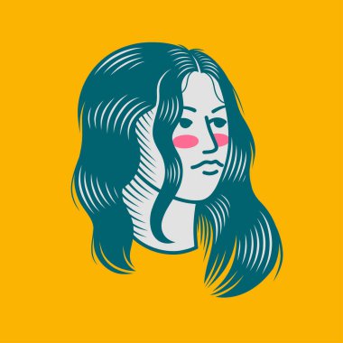 Karakter tasarımı avatar düz minimalist 12, basit vektör tasarımı, şirin çıkartma, karakter çıkartması