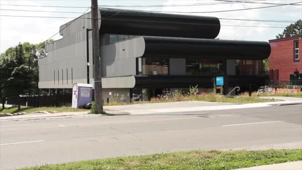 Albert Campbell Toronto Biblioteca Pública Filmado Outro Lado Rua Com — Vídeo de Stock