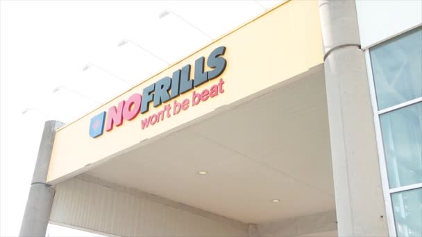 Frills Wont Beat Grocery Store Chain Franquicia Logo Cartel Tienda — Vídeos de Stock