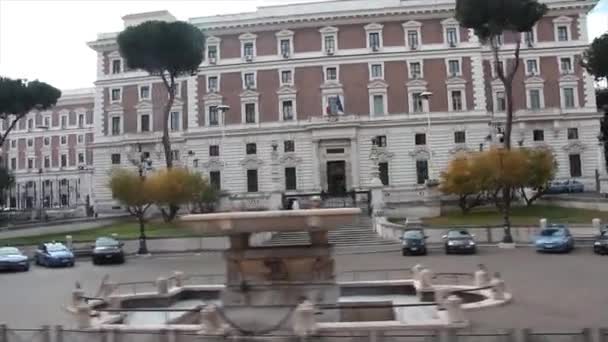 Polazzo Del Viminale Roma Italia Colpo Veicolo Movimento — Video Stock