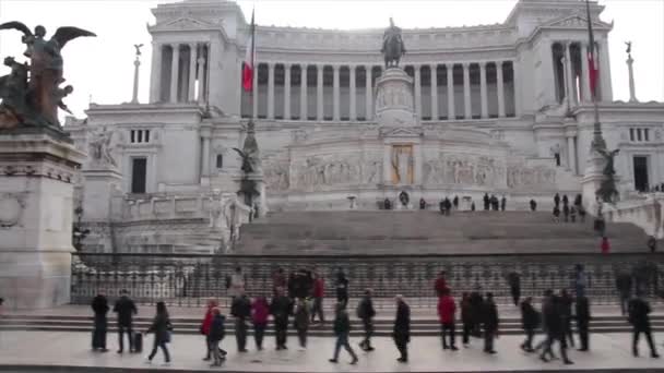 Vittoriano Vittorio Emmanuel 기념물 박물관 베네치아 움직이는 이탈리아에서 — 비디오