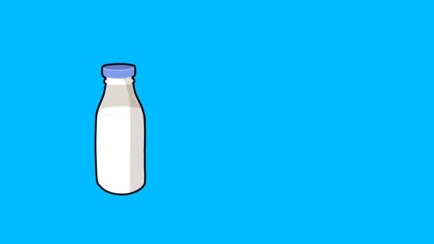 애니메이션 애니메이션 우유를 — 비디오