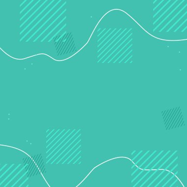 Elementleri olan hafif turkuaz soyut arkaplan