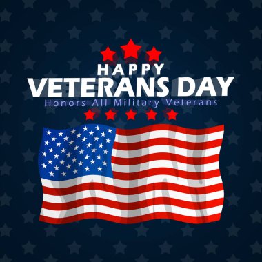 Gaziler Günü 11 Kasım 'da kutlanıyor. Tüm askeri gazilerin tasarımı koyu mavi arka planda cesur metin, Amerikan bayrağı ve yıldızlarıyla onurlandırıldı.