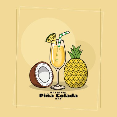 Ulusal Pina Colada Günü 10 Temmuz 'da kutlanacak. Ananas, rom ve hindistan cevizi kremalı taze hindistan cevizi ve ananaslı krema karışımından yapılmış bir bardak ferahlatıcı içecek.