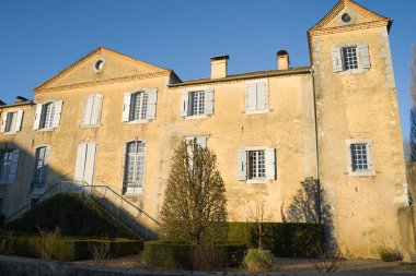 Foto du beau chateau de Garderes situe en Bearn pris en makro