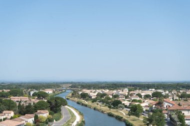 Fotoğraf: Aigues-Mortes ve oğlu Canal Vue milletvekili la citadelle