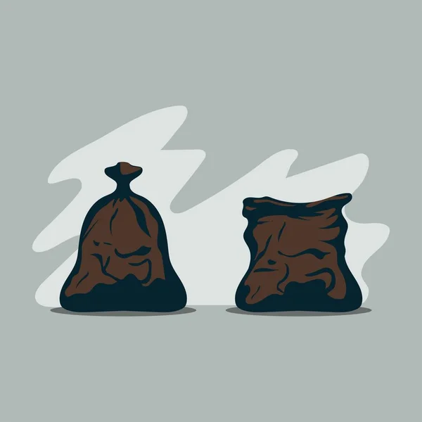 Pislik torbası vektör çizimi düzlüğü