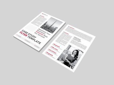 Profesyonel Vaka Çalışma Şablonu, Yaratıcı Çift Taraflı Flyer, Logo ve Simgeli İş Vakası Çalışma Tasarımı, Şirket Pazarlama Posteri, Modern Yıllık Rapor, Broşür ve Araştırma Kağıdı