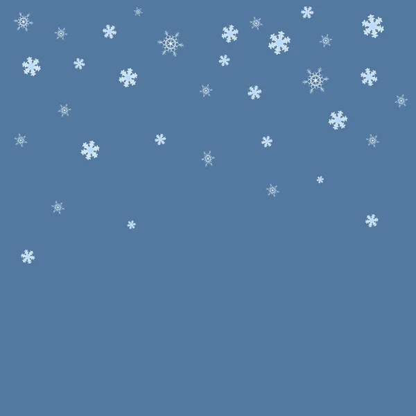 Голубой Фон Снежинками — стоковый вектор