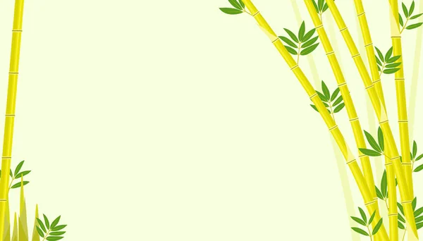 Vector Green Bamboo Background — Stock Vector