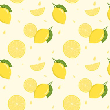 Limon dilimli limon deseni.