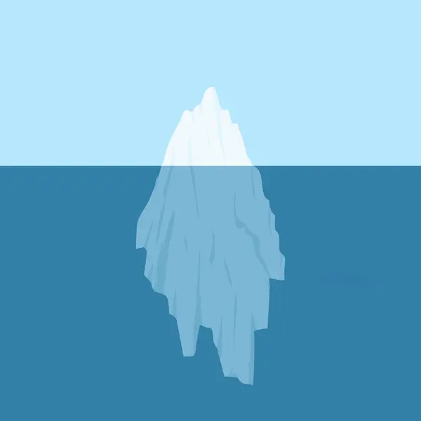 Iceberg Design Piatto Illustrazioni Stock Royalty Free